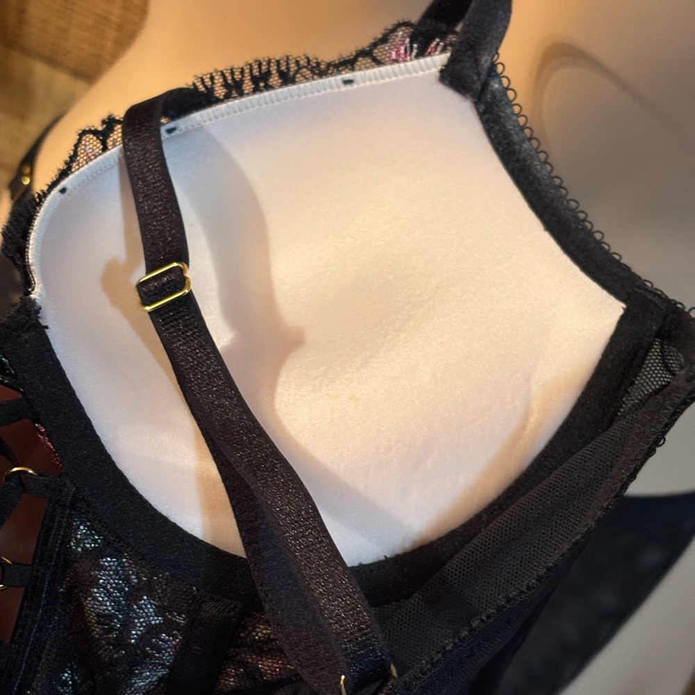 🎀 Victorias Secret Very Sexy Set Push Up Corset Bra & Cheeky Panty - Picture 10 of 12